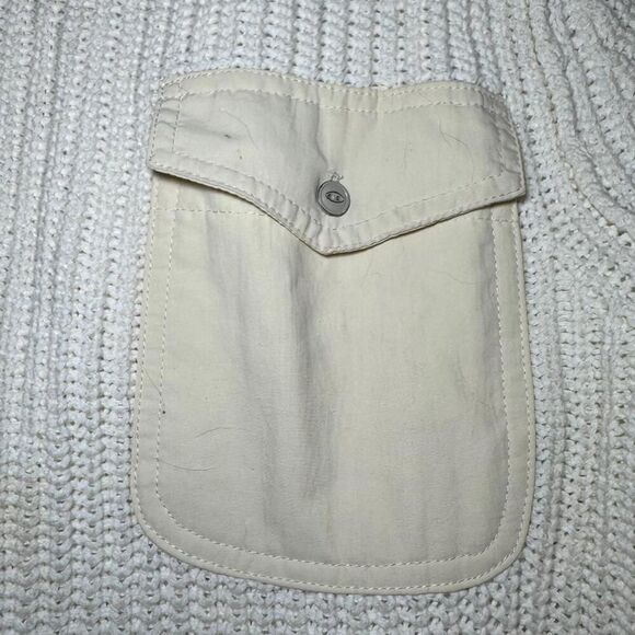 Scotch & Soda Men’s XL Cream Knit Cotton Sweater Sea You Collection Crewneck - Picture 4 of 8